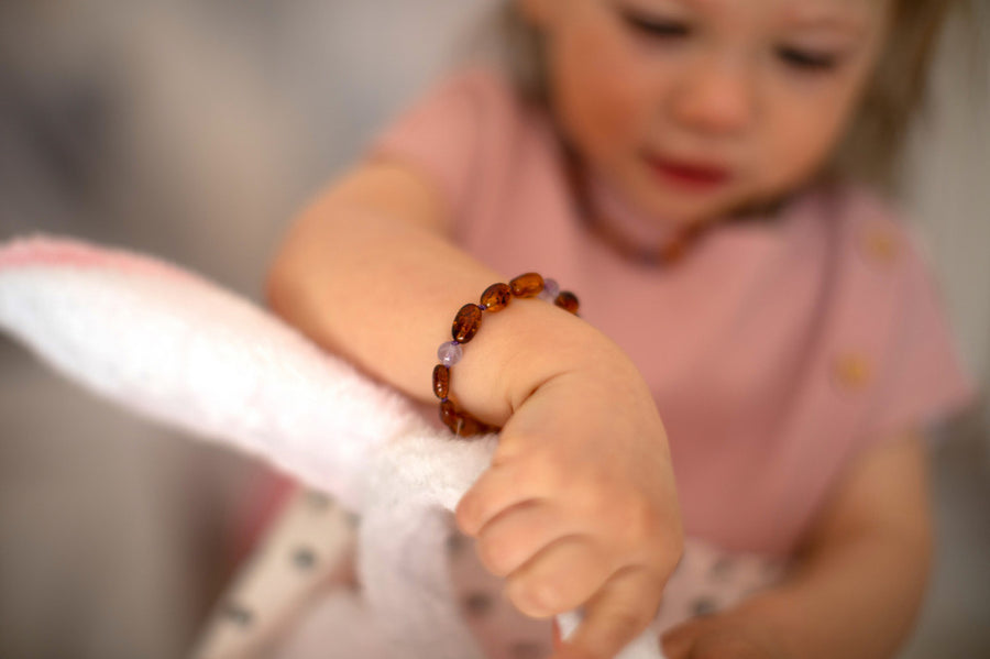 Pulsera de dentición de ámbar para cólicos y reflujo