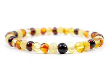 Pulsera de ámbar multicolor para adultos