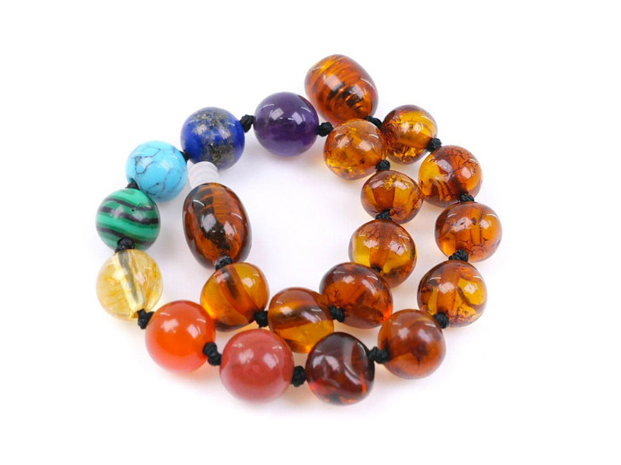 Pulsera natural de ámbar para bebés con dolor de dentición