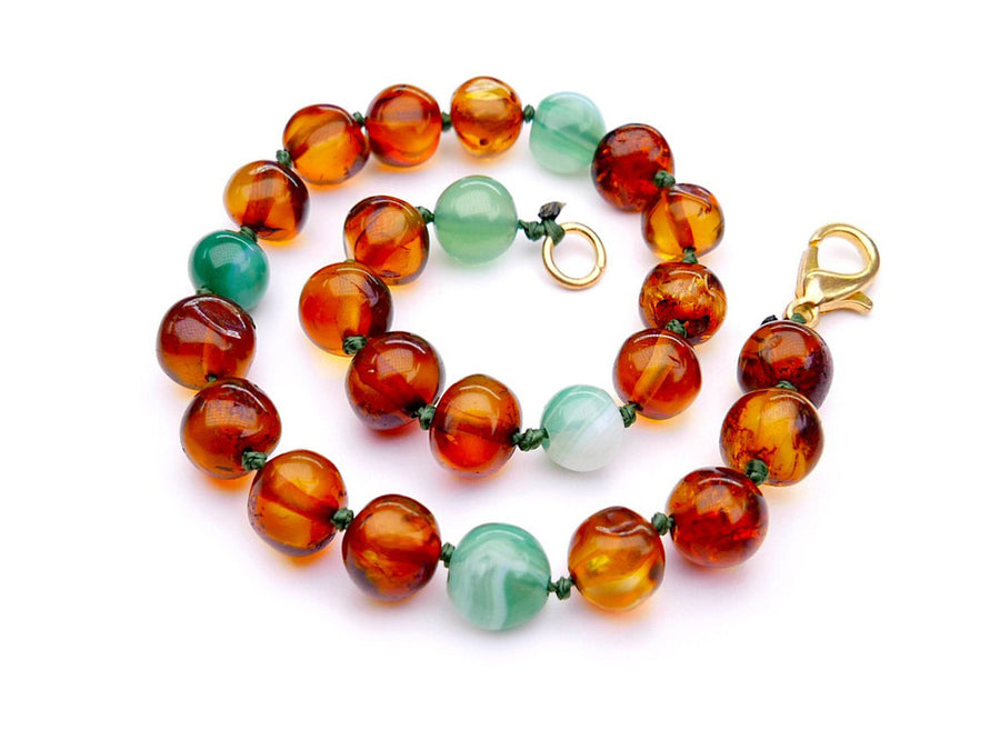 Pulsera de cuentas de ámbar báltico