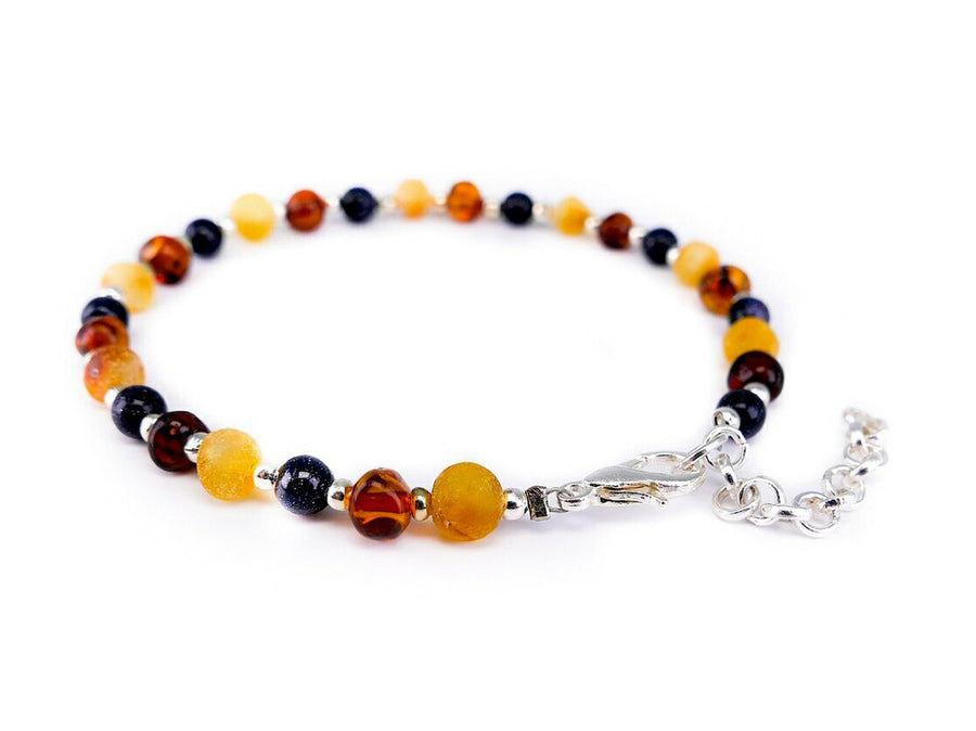 Pulsera de ámbar multicolor para adultos