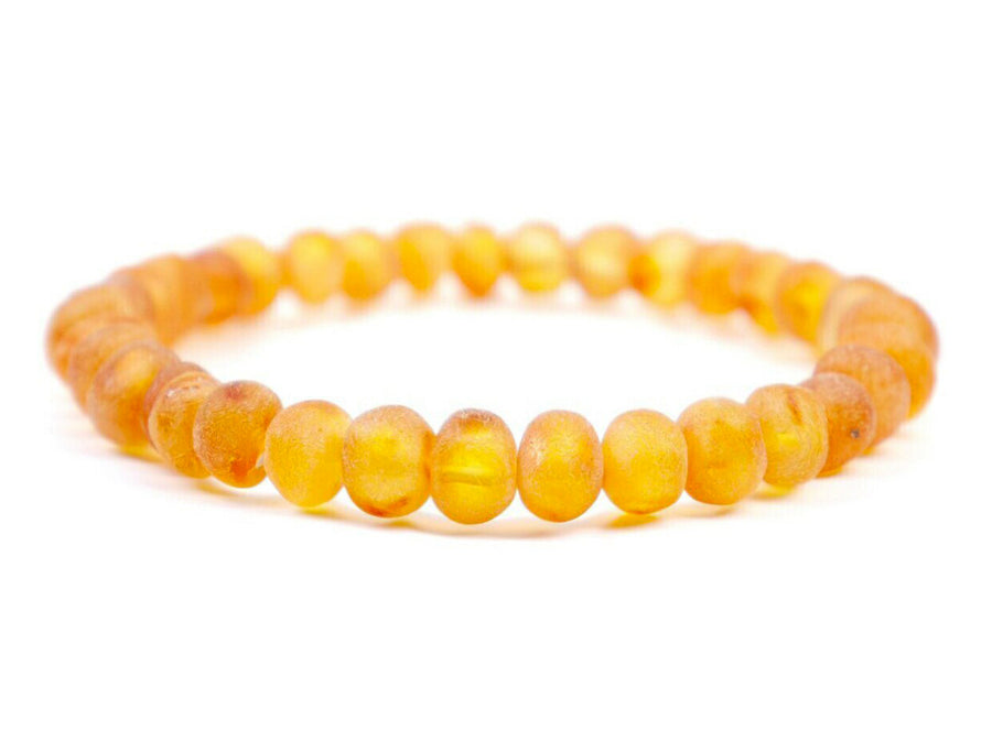 Pulsera de ámbar báltico color miel para adultos