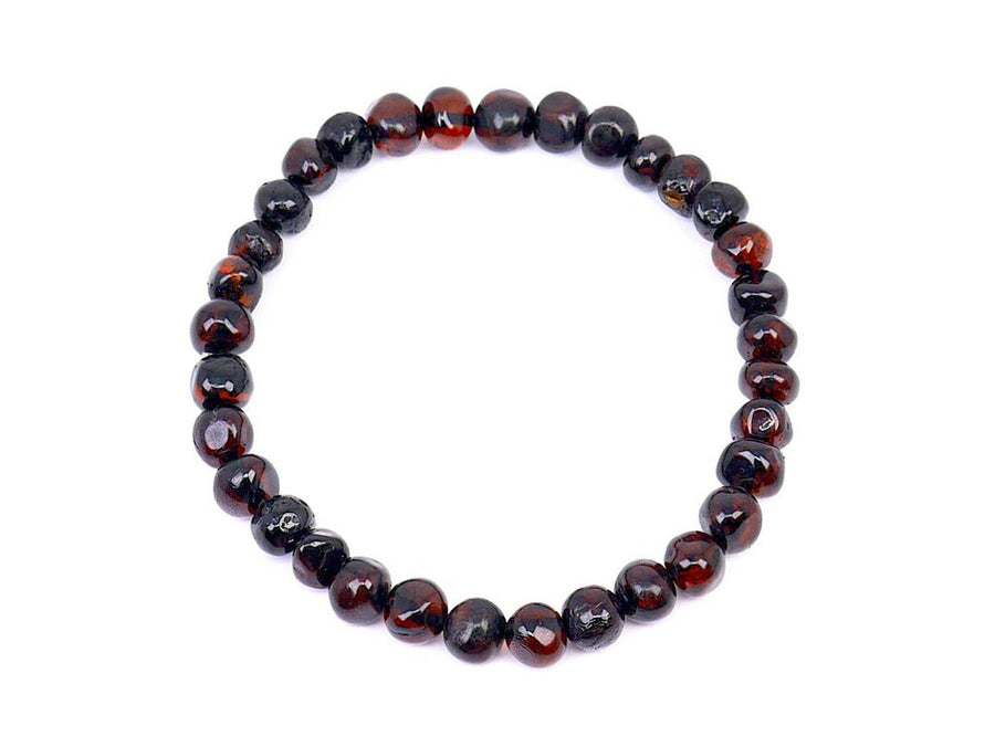 Pulsera de ámbar con cuentas naturales