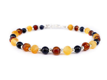 Pulsera ajustable de ámbar curativo
