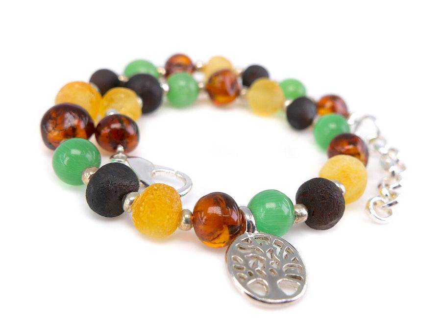 Pulsera de ámbar genuino para adultos