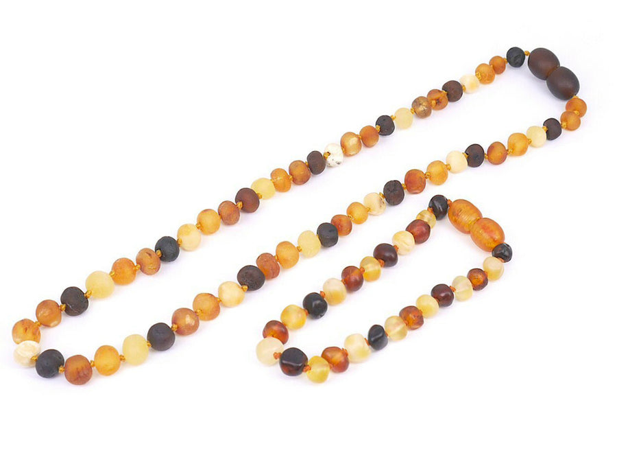 Set de ámbar multicolor sin pulir, joyería natural para calmar la dentición y reducir el malestar en bebés
