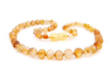 RAW HONEY BALTIC AMBER TEETHING NECKLACE