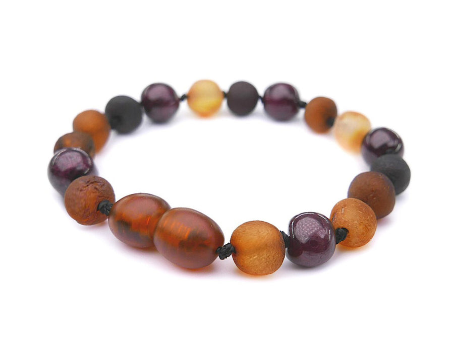 Pulsera de ámbar y granate para calmar la dentición y aportar bienestar al bebé