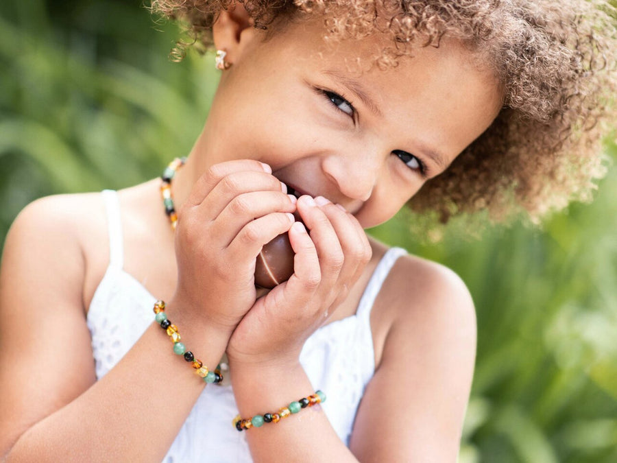 Joyería de dentición de ámbar para bebés en España y Europa