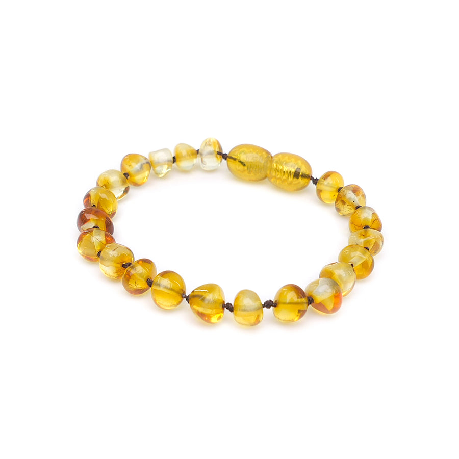 Adorable accesorio de dentición: pulsera de ámbar báltico para los más pequeños