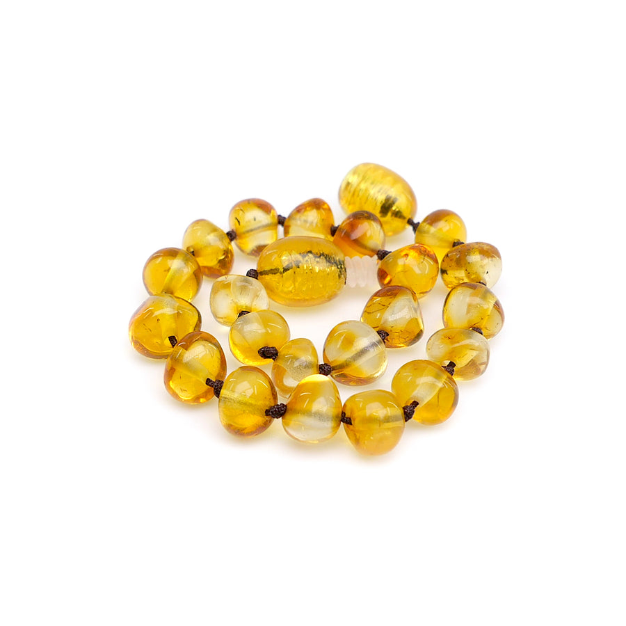 Pulsera de ámbar para niños con propiedades antiinflamatorias